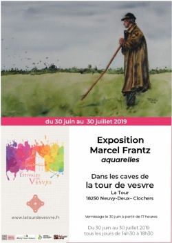 Exposition d&#039;aquarelles de Marcel Frantz