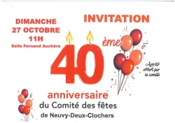 40 ans du Comité des fêtes