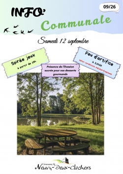 INFO COMMUNALE SEPTEMBRE 2026