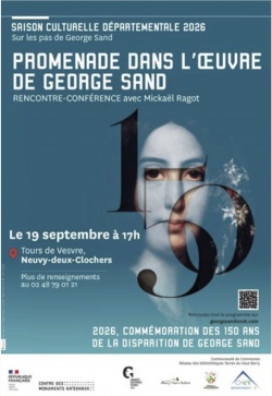Promenade dans l'oeuvre de George Sand : Rencontre conférence avec Mickaël Ragot